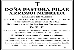 Pastora Pilar Arregui Nebreda